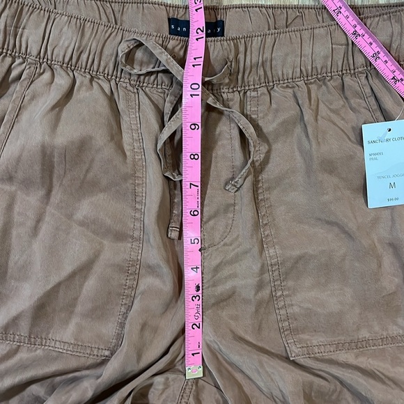 NWT Sanctuary Tencel Joggers in Praline Women's Medium M New Pants Brown Pockets - Picture 13 of 15